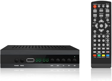 2025 Nuevo Español TDT Decodificador TV DVB-T T2 H265 HEVC FTA Full HD PVR, USB, HDMI, SCART, Sintonizador de TV Digital Terrestre, Receptor Digital de Alta definición Full HD 1080p